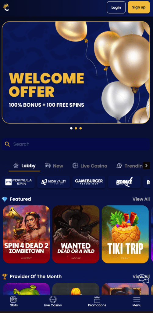 Coinkings.io mobile home page screenshot captured on an iPhone in September 2025.